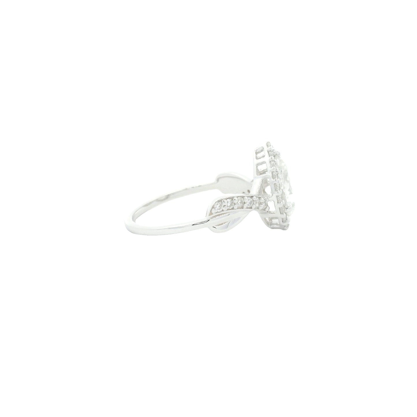 1.35 Carats Lab Grown Diamond 14K Gold Ring