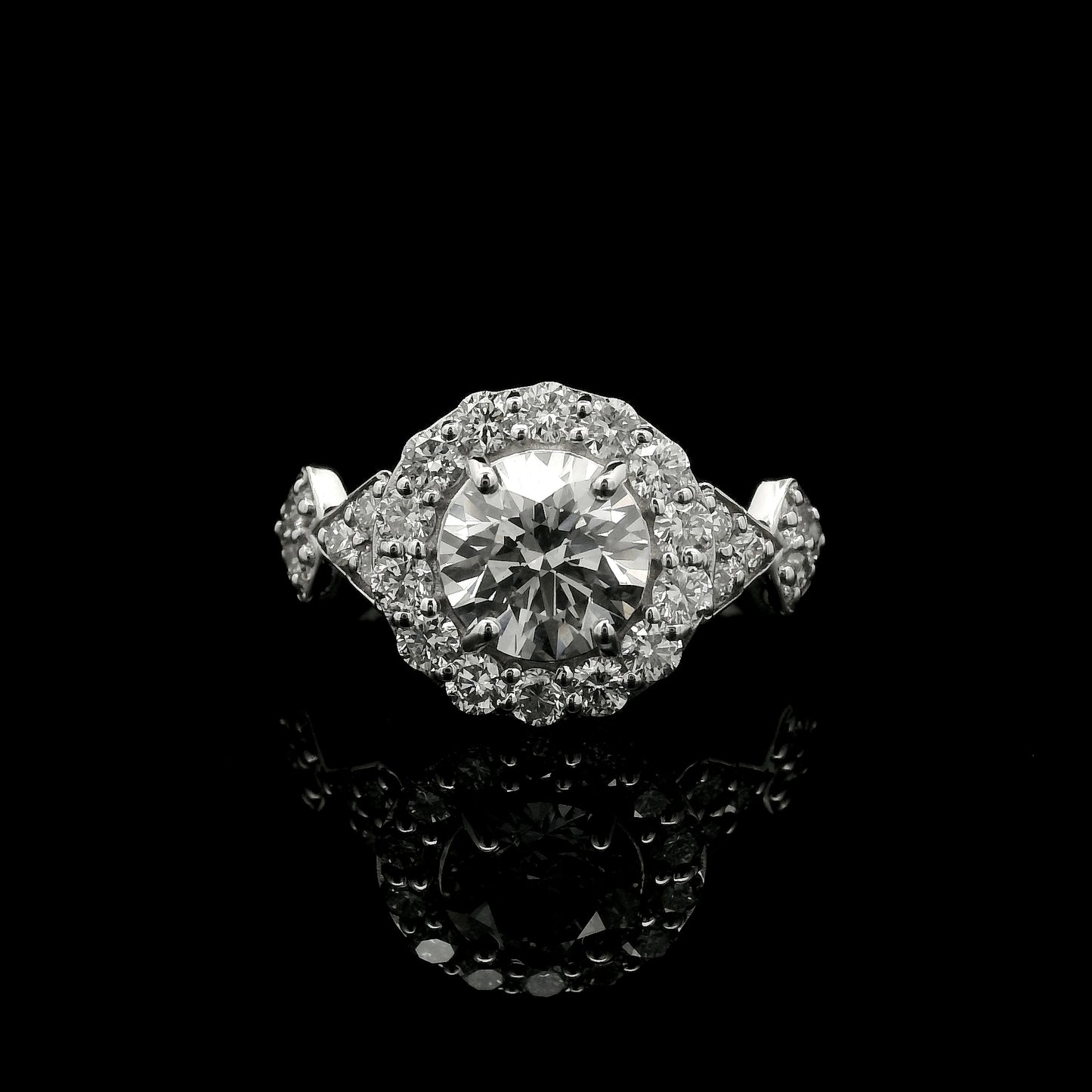 2.12 Carats Lab Grown Diamond 14K Gold Ring