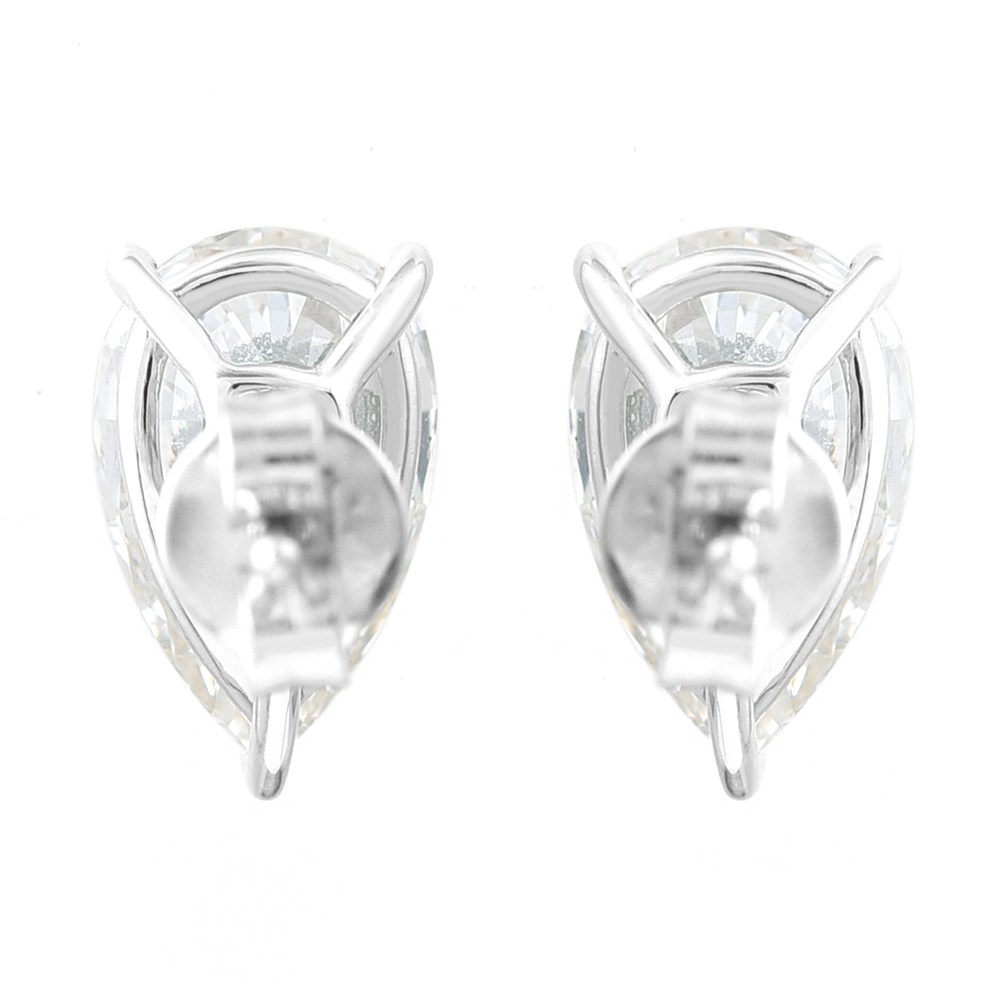 3.07 Carats Lab Grown Diamond 14K Gold Earrings