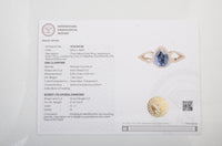 1.76 Ct Pear Mixed Cut Natural Codundum Sapphire 14K Gold Ring