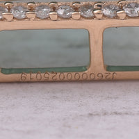 9.89 Ct Octagon Step Cut Natural Emerald 14K Gold Pendant