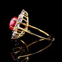 2.56 Ct Oval Tourmaline 14K Gold Ring