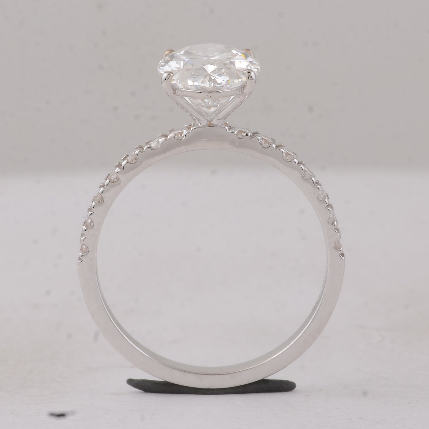 3.41 Carats Lab Grown Diamond 14K Gold Ring