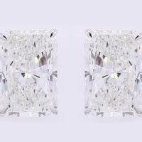 3.71 Carats Lab Grown Diamond 14K Gold Earrings