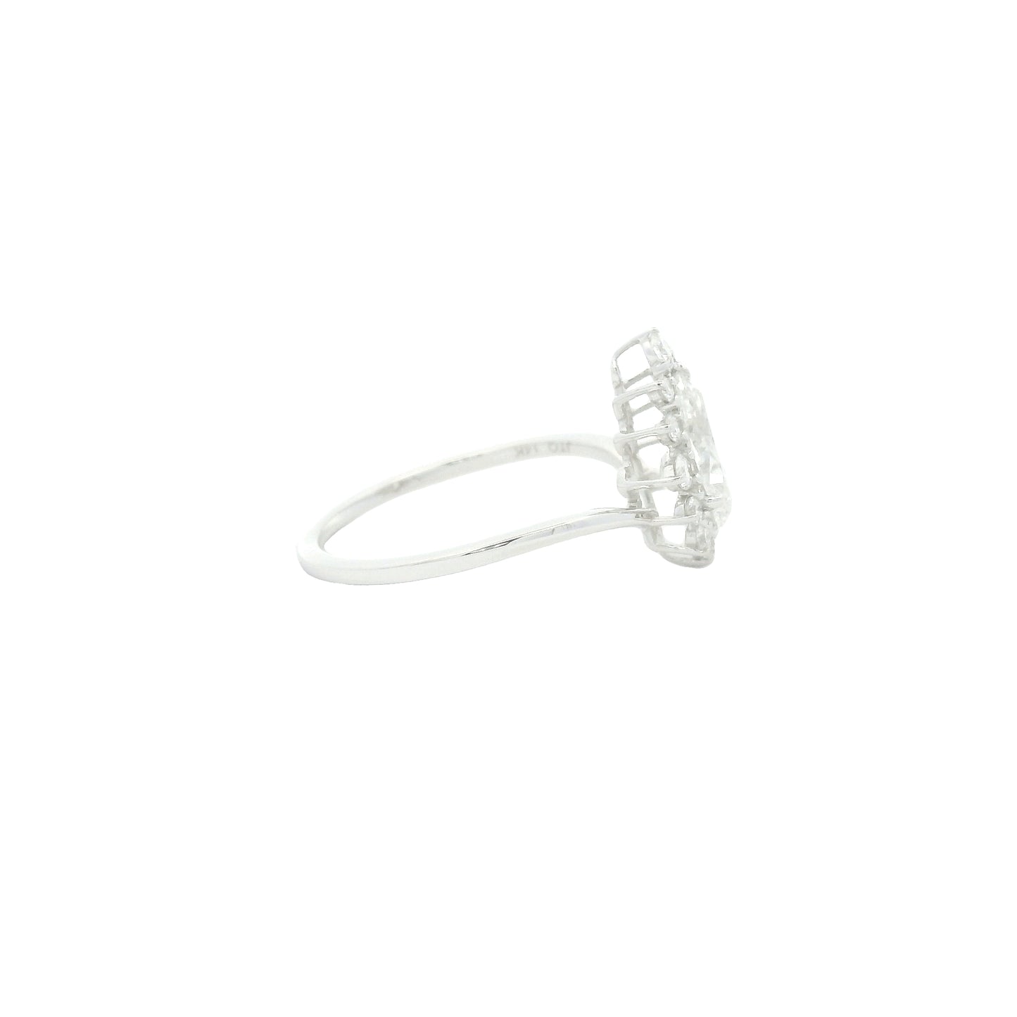 1.34 Carats Lab Grown Diamond 14K Gold Ring
