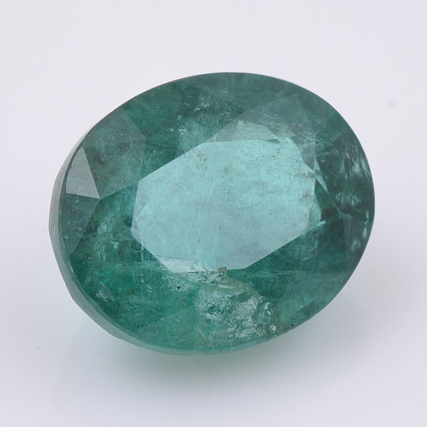 3.7 Natural Beryl Emerald Oval Mixed Cut Gemstone