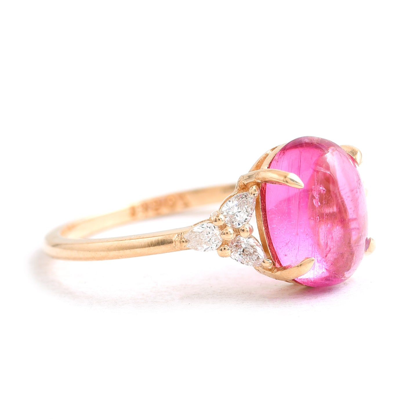 2.62 Ct Oval Tourmaline 14K Gold Ring