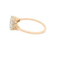 1.19 Ct Octagon Aquamarine 14K Gold Ring