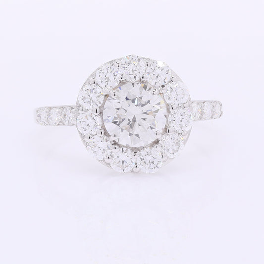 2.03 Carats Lab Grown Diamond 14K Gold Ring