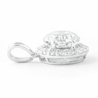 2.86 Carats Lab Grown Diamond 14K Gold Pendant