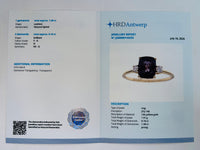 1.64 Ct Cushion Natural Spinel 14K Gold Ring