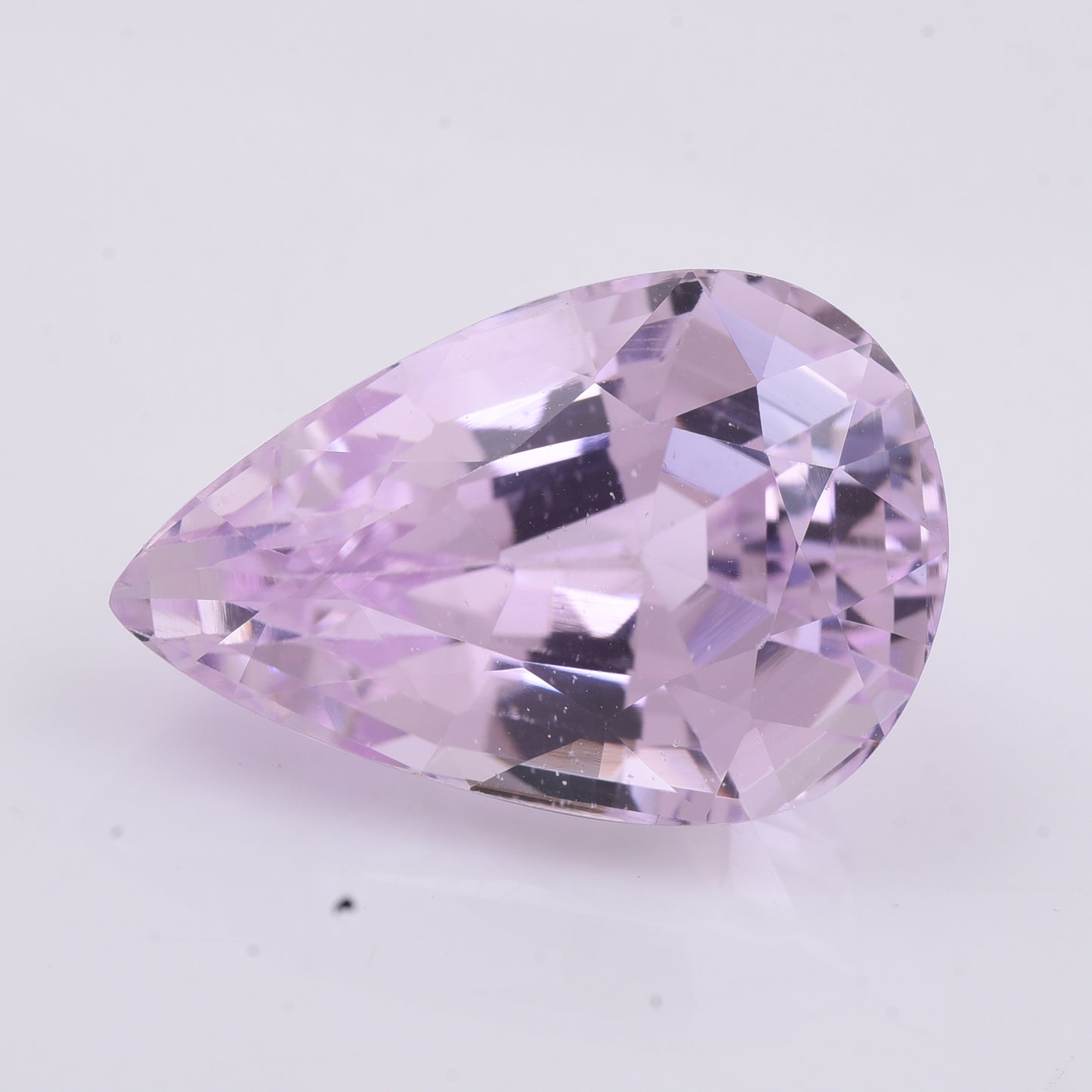 26.22 Natural Spodumene Kunzite Pear Mixed Cut Gemstone
