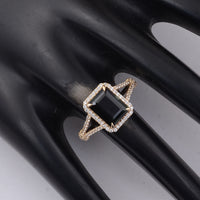 2.91 Ct Octagon Tourmaline 9K Gold Ring