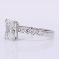 2.27 Carats Lab Grown Diamond 950 Platinum Ring
