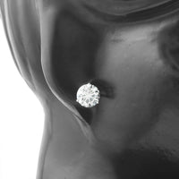 4.15 Carats Lab Grown Diamond 14K Gold Earrings