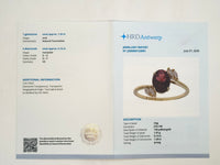 1.34 Ct Oval Natural Tourmaline 14K Gold Ring