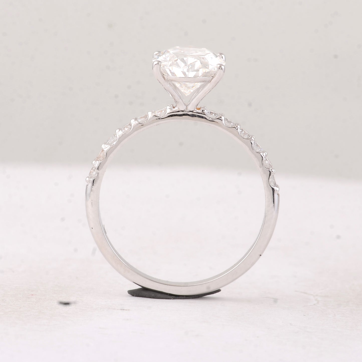 2.81 Carats Lab Grown Diamond 14K Gold Ring