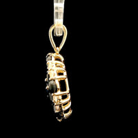 3.37 Ct Pear Sapphire 14K Gold Pendant