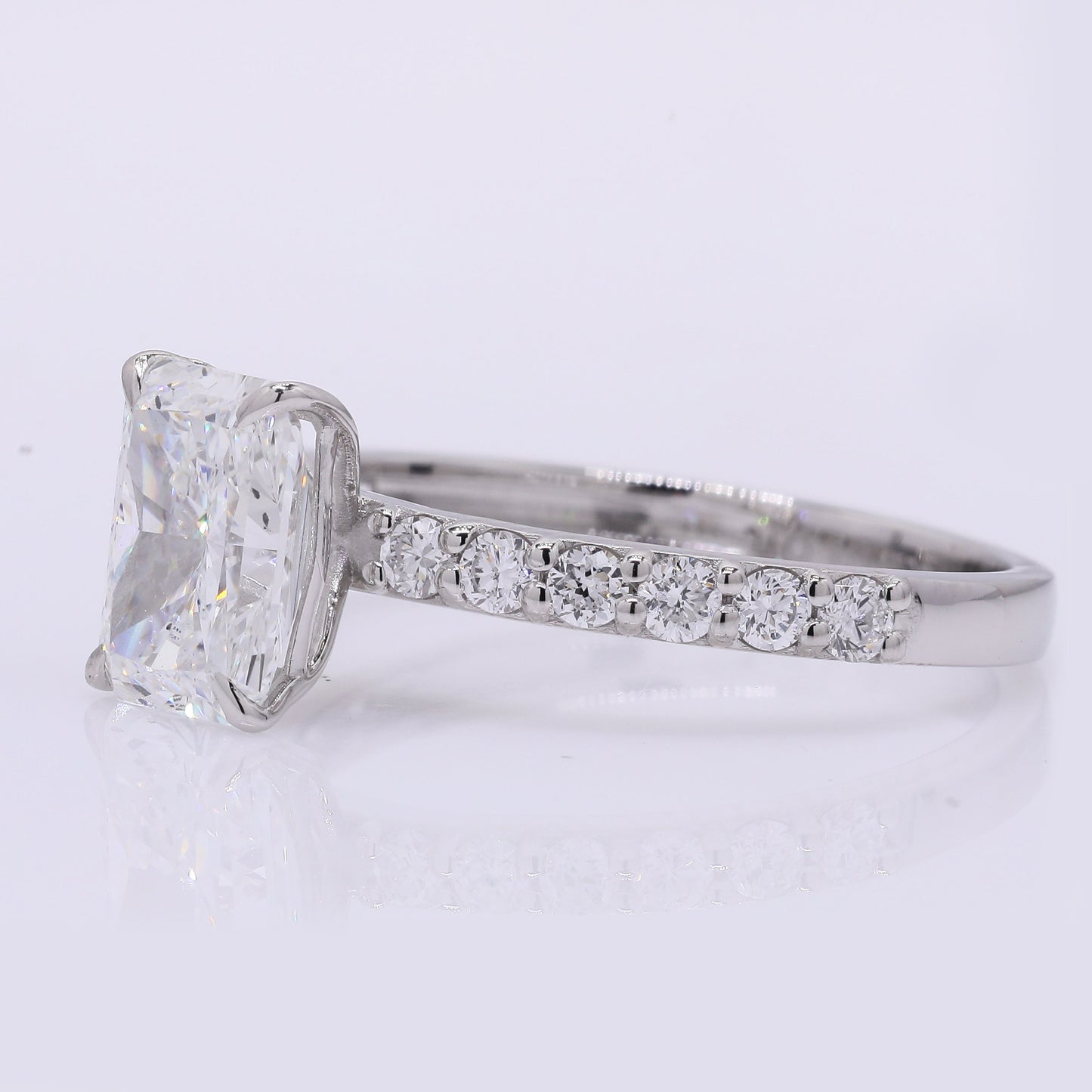 2.29 Carats Lab Grown Diamond 950 Platinum Ring