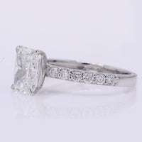 2.29 Carats Lab Grown Diamond 950 Platinum Ring