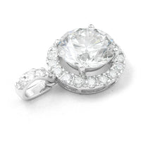 3.20 Carats Lab Grown Diamond 14K Gold Pendant