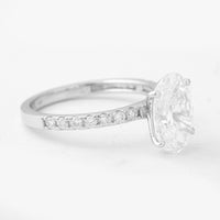 2.85 Carats Lab Grown Diamond 14K Gold Ring