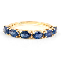 1.57 Ct Pear Sapphire 14K Gold Ring
