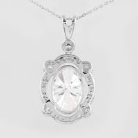 4.94 Carats Lab Grown Diamond 14K Gold Pendant
