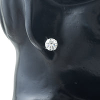 4.09 Carats Lab Grown Diamond 14K Gold Earrings