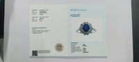 2.35 Ct Oval Mixed Cut Natural Sapphire 14K Gold Ring