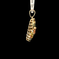 1.53 Ct Square Tourmaline 14K Gold Pendant