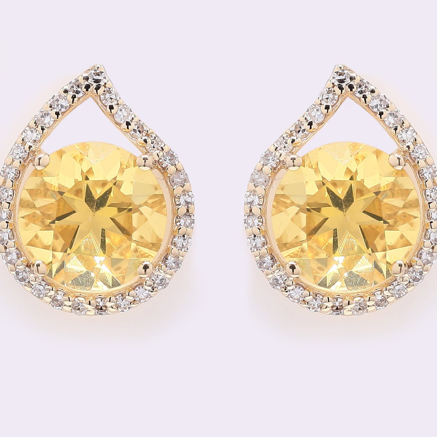 1.84 Ct Round Mixed Cut Natural Fire Opal 14K Gold Earrings