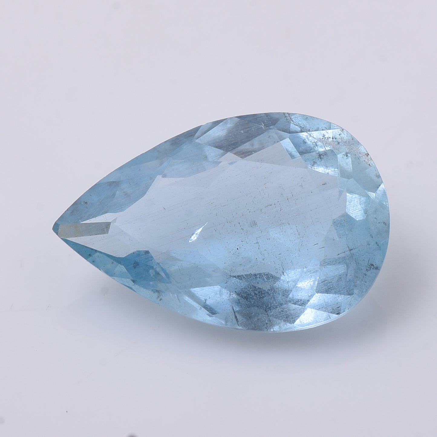 4.49 Natural Beryl Aquamarine Pear Mixed Cut Gemstone
