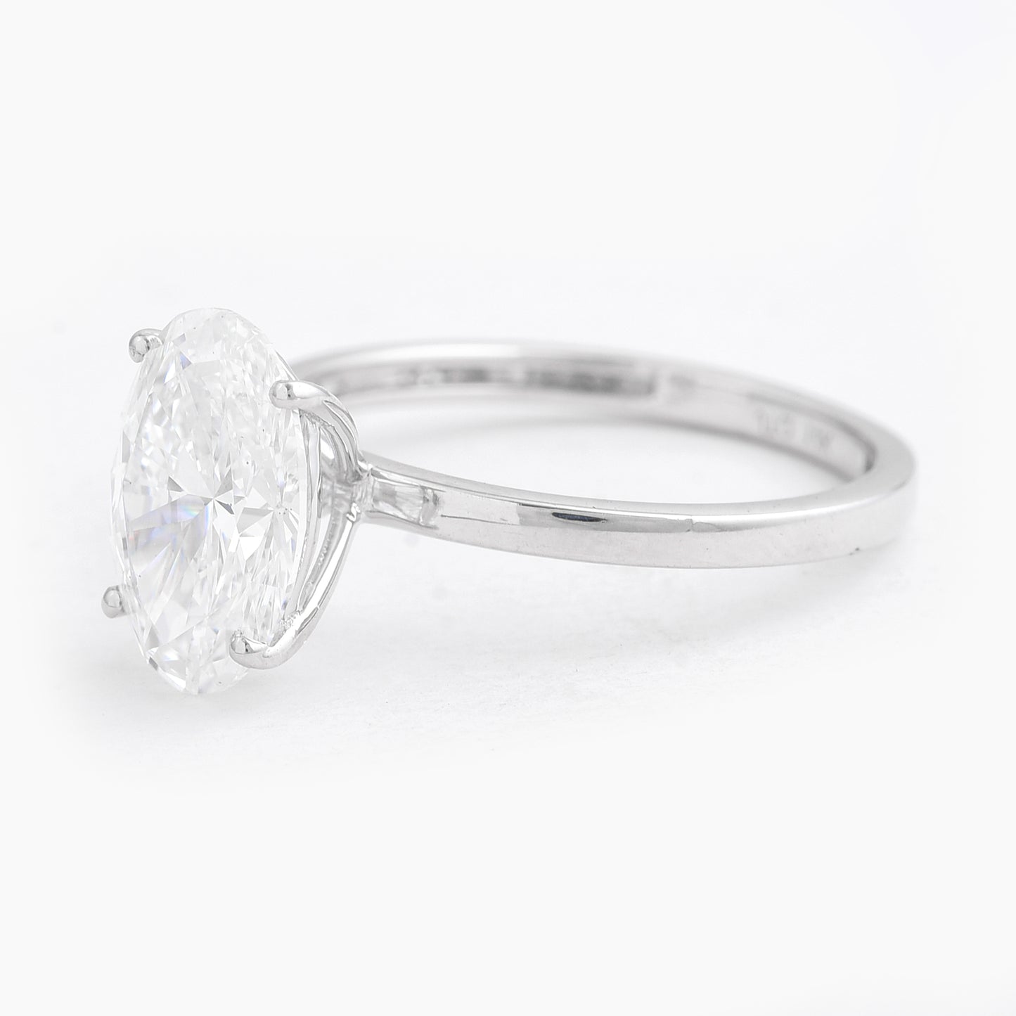 3.01 Carats Lab Grown Diamond 14K Gold Ring