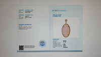 18.82 Ct Oval Cabochon Natural Opal 14K Gold Pendant