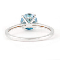1.33 Carats Blue Lab Grown Diamond 14K Gold Ring