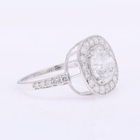 2.75 Carats Lab Grown Diamond 14K Gold Ring
