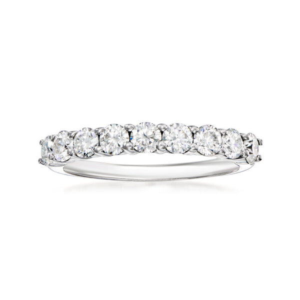 1.01 ct. t.w. Moissanite Ring in Sterling Silver. Size 7