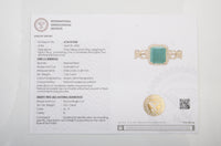 1.71 Ct Emerald Cut Natural Beryl Emerald 14K Gold Ring