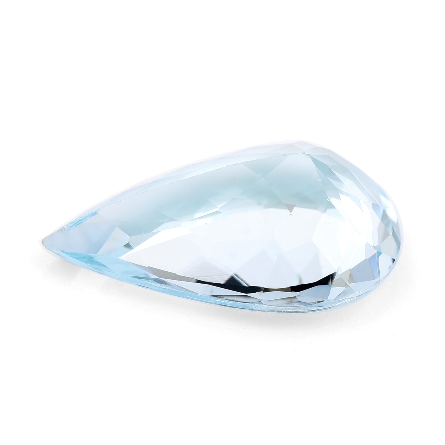 7.46 Natural Beryl Aquamarine Pear Mixed Cut Gemstone
