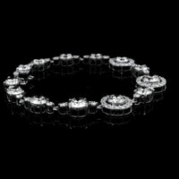 18.01 Ct Round Lab Grown Diamond 14K Gold Bracelet