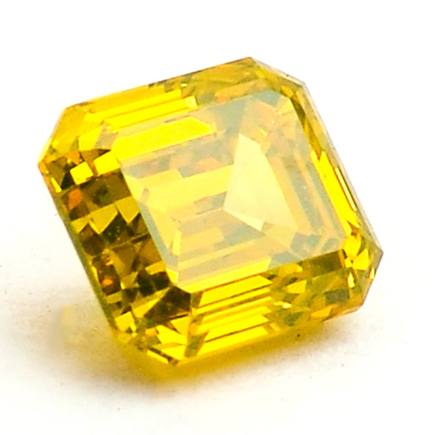 0.26 Yellow Diamond Octagon Loose Diamond