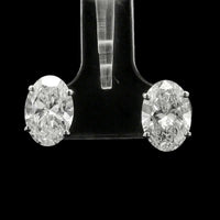 4.01 Carats Lab Grown Diamond 14K Gold Earrings