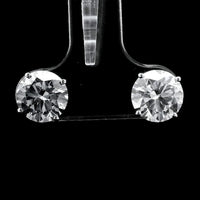 3.14 Carats Lab Grown Diamond 14K Gold Earrings