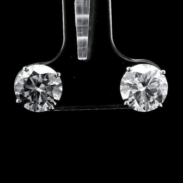 3.14 Carats Lab Grown Diamond 14K Gold Earrings