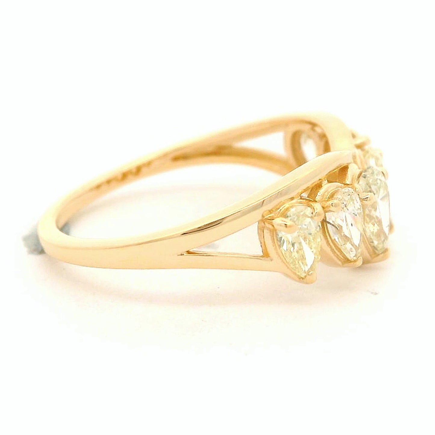 1.17 Ct Pear Diamond 14K Gold Ring