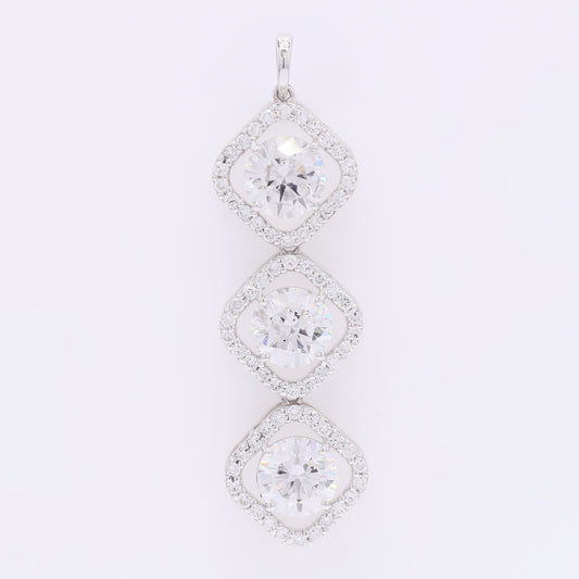 5.41 Carats Lab Grown Diamond 14K Gold Pendant