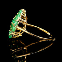 2.61 Ct Round Emerald 14K Gold Ring