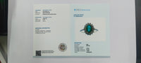 1.35 Ct Oval Mixed Cut Natural Emerald 14K Gold Ring
