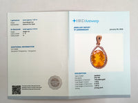 1.97 Ct Oval Mixed Cut Natural Fire Opal 14K Gold Pendant